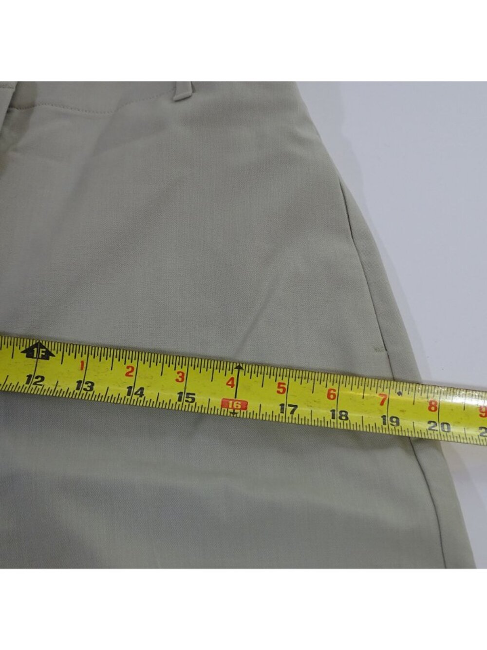 Banana Republic Women Wool Blend Wide Leg Pants Tan Size 4 Flat Front Pockets - Picture 10 of 12